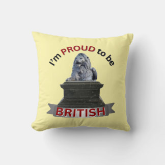 Coussin Je suis fier d'être britannique