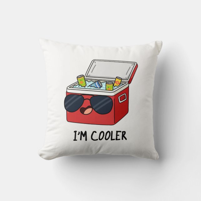 Coussin Je suis Glacière Funny Ice Glacière boîte Pun (Recto)