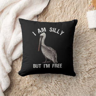 Coussin Je suis idiot, mais je suis libre, amusant, idiot
