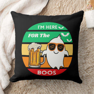 Coussin Je Suis Juste Ici Pour L'Halloween De Boos