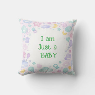 Coussin Je suis juste un bébé - mignon fournitures pour bé