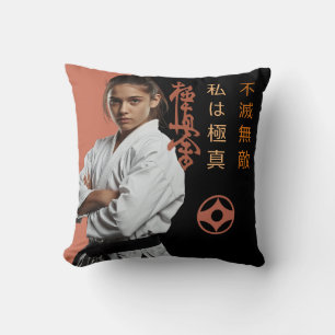 Coussin Je suis Kyokushin - Infrangible, Inarrêtable, Kara