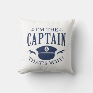 Coussin Je suis le capitaine