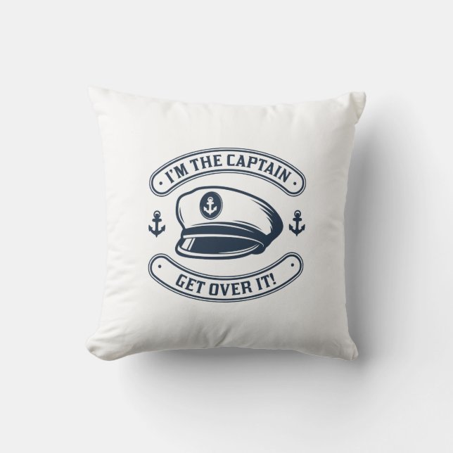 Coussin Je suis le capitaine (Recto)