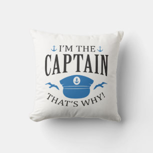 Coussin Je suis le capitaine