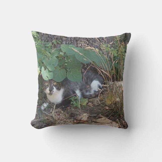Coussin Je suis le chat invisible (Recto)