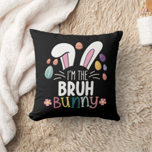 Coussin Je suis le lapin Bruh de Pâques Matching