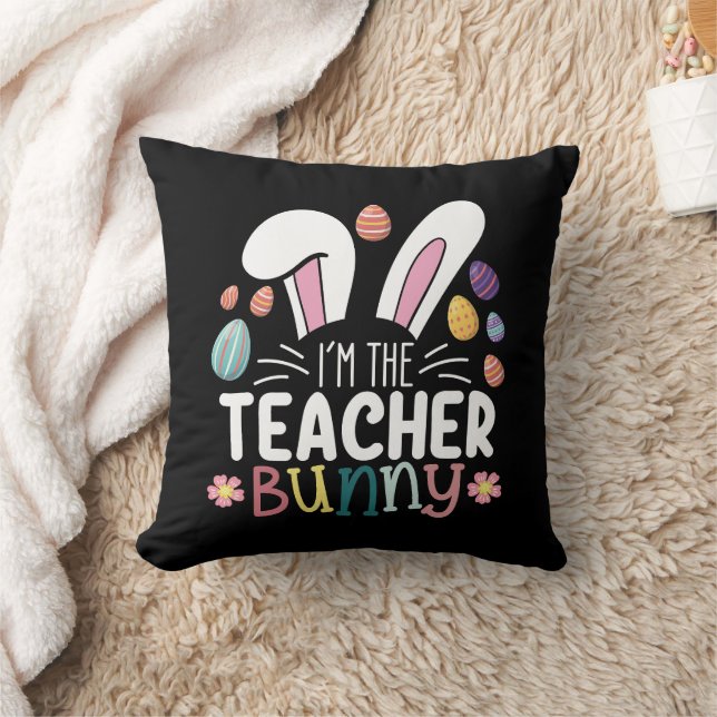 Coussin Je suis le lapin enseignant l'appariement de Pâque (Couverture)
