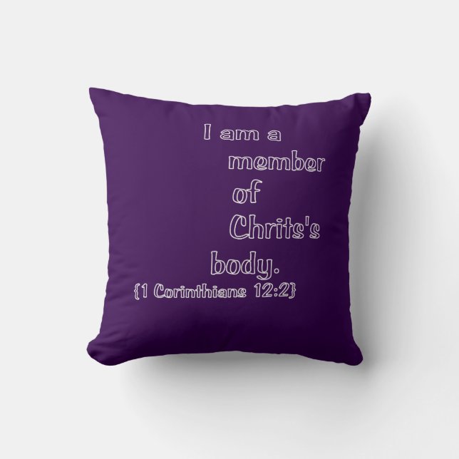 COUSSIN JE SUIS MEMBRE DU CORPS DU CHRIST. (Recto)