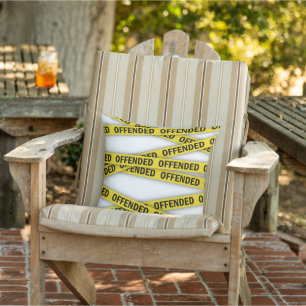 Coussin Je suis offensé que la police ne croise pas