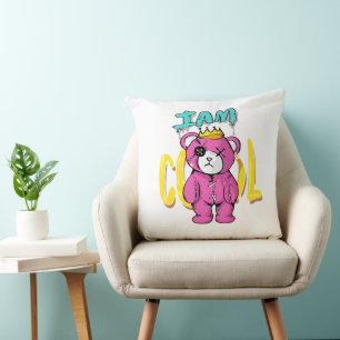Coussin Je suis Ours Cool - Trop froid à manier!