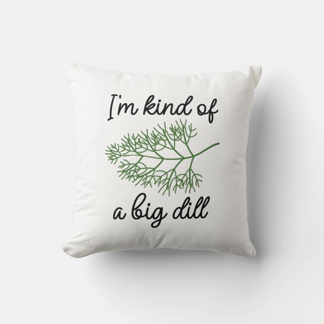 Coussin Je suis plutôt une grosse affaire (Recto)