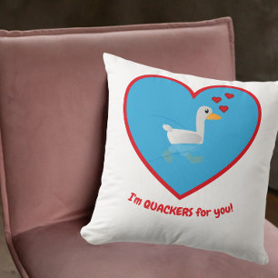 Coussin Je suis Quackers pour toi