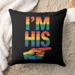 Coussin Je suis son couple gay qui correspond à la fierté 