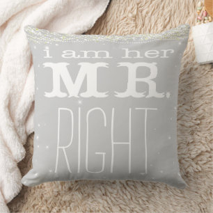 Coussin Je suis Son Coussin, M. Right Groom