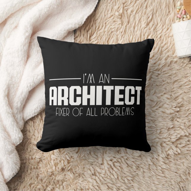 Coussin Je suis un architecte réparateur de tous les probl (Couverture)