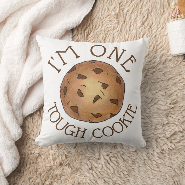 Coussin Je suis un biscuit épais Chocolat à chip Baker Foi (Couverture)