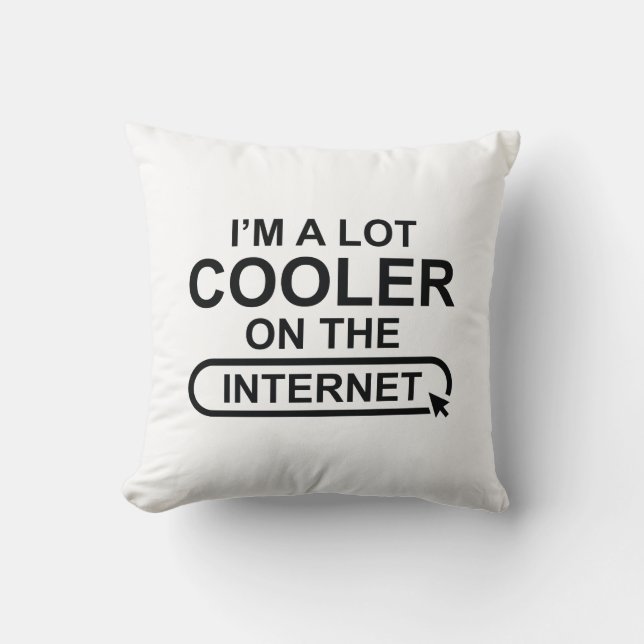 Coussin Je suis un grand Glacière sur Internet (Recto)