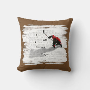Coussin Je Suis Un Joueur De Hockey
