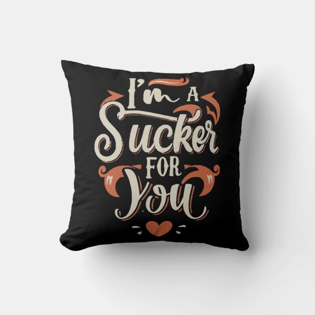 Coussin Je suis un pigeon pour vous (Recto)