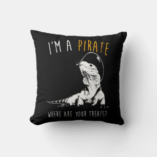 Coussin Je suis un pirate Iguana