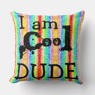 Coussin Je suis un T-shirt nerd cool