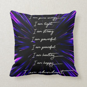 Coussin Je Suis Une Abondante Affirmations Positives