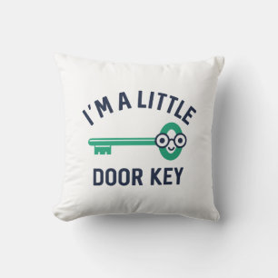 Coussin Je suis une petite clé de porte