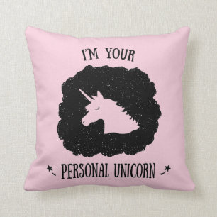 Coussin Je suis votre licorne personnelle