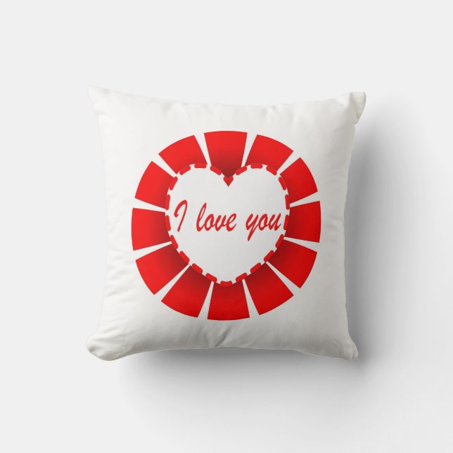 Coussin Je t'aime (Recto)
