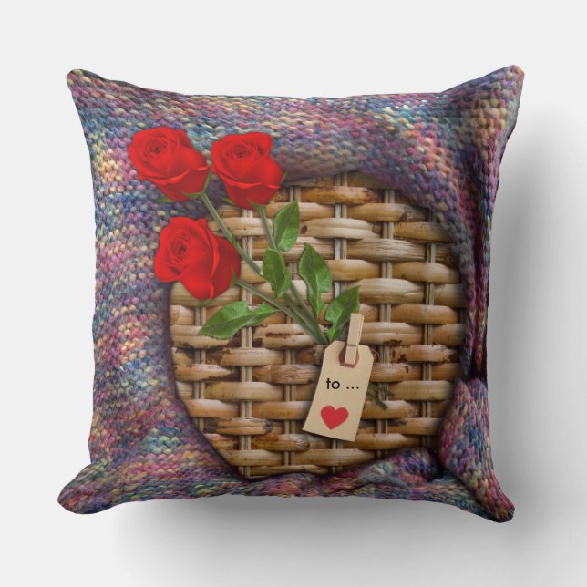 Coussin Je t'aime (Recto)