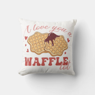 Coussin Je T'Aime Beaucoup De gaufre