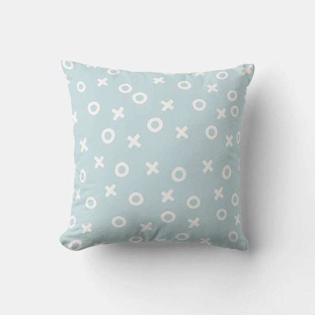 Coussin Je t'aime comme XO Mint (Recto)