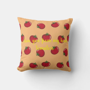 Coussin je t'aime de mes tomates à la tête