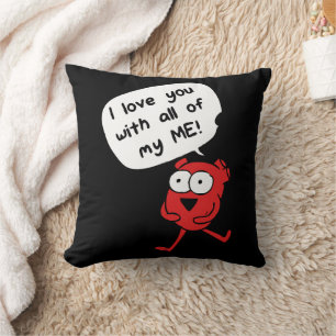 Coussin Je t'aime de tout mon être – Saint-Valentin mignon