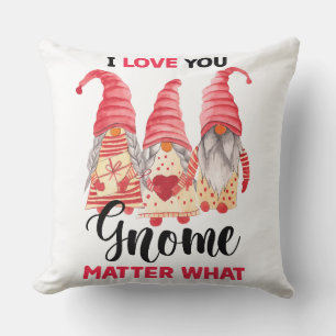 Coussin Je t'aime gnome quoi qu'il en soit