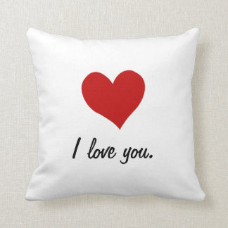 Coussin Je t'aime, je t'aime plus