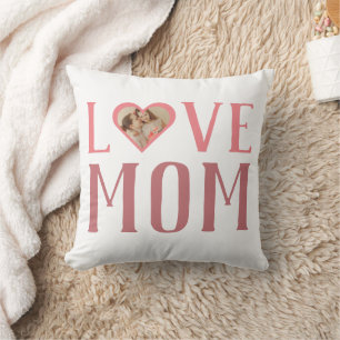 Coussin Je t'aime maman   Cute 1 Photo Joyeuse Fête des mè