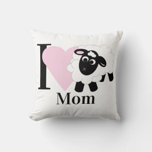 Coussin Je t'aime Maman Mignonne Cartoon Mouton Jouer Orei