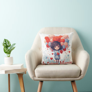 Coussin Je t'aime Mamie