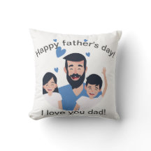 Je t'aime papa, famille heureuse de fête des pères