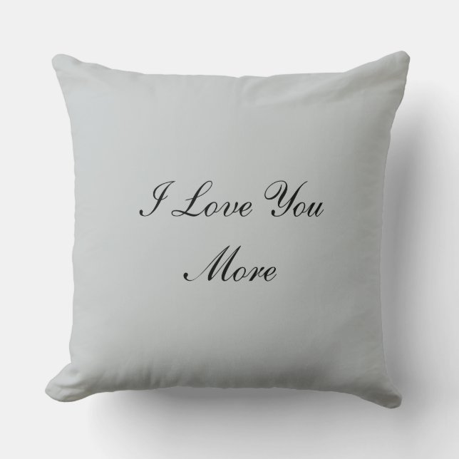 Coussin Je t'aime plus (Recto)