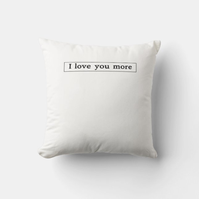 Coussin Je t'aime plus Amour Moderne Esthétique  (Recto)