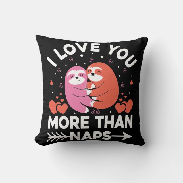 Coussin Je T'Aime Plus Que Des Siestes (Recto)
