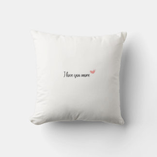 Coussin Je t'aime plus Style Classique Intemporel