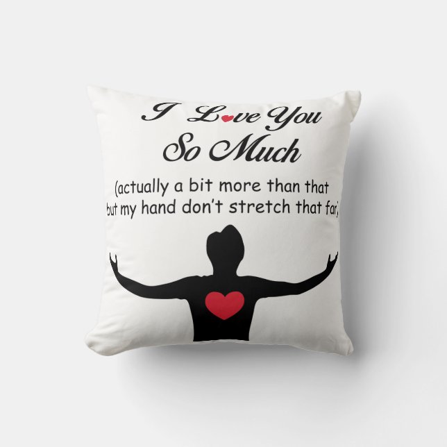 Coussin Je t'aime tellement (Recto)