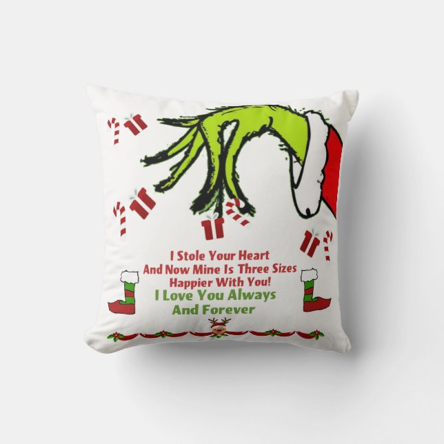 Coussin Je t'aime toujours et à jamais  (Recto)