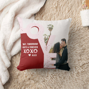 Coussin Je t'aime toujours et pour toujours   Photo de cou