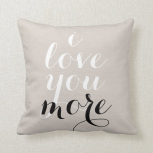 Coussin Je t'aime une citation plus inspirante disant tend