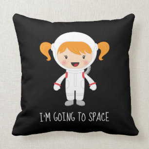Coussin Je vais à l'espace Design Jeu d'oreiller